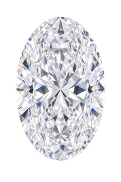 Oval cut diamond